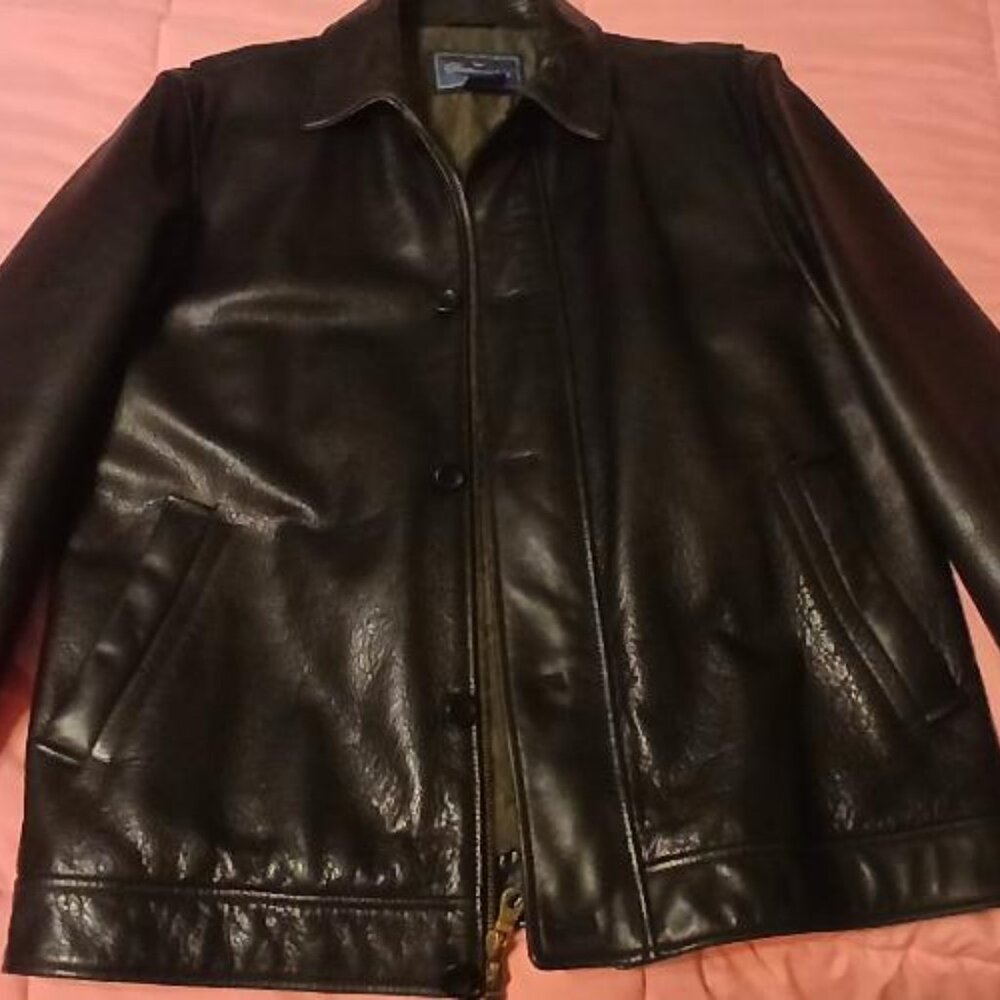 Faconnable leather jacket